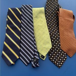 Elegant Men's Tie Collection - Multi-Color Set (5)